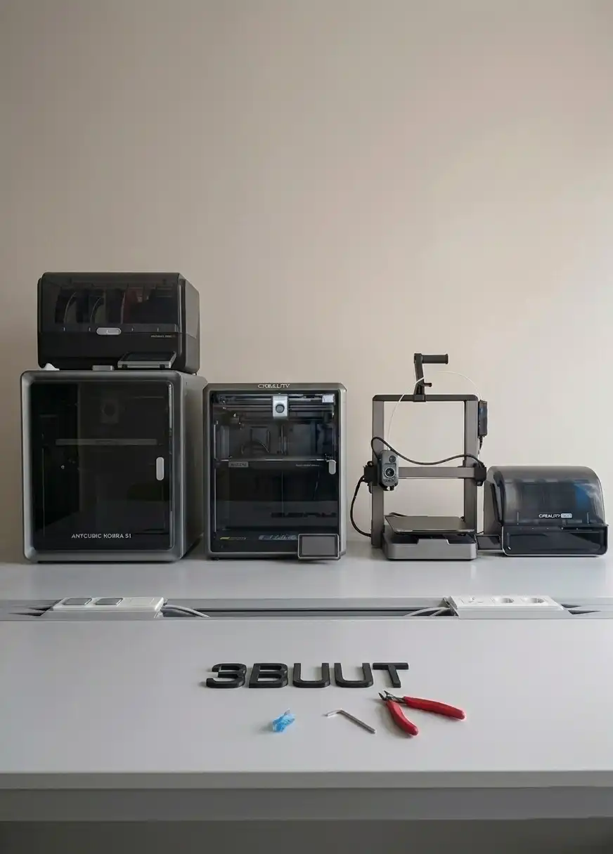 Konya'da 3BUUT atölyesinde FDM 3D yazıcı masası ve baskı makineleri